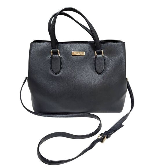 Kate Spade Laurel Way Evangelie black Satchel organizer bag crossbody